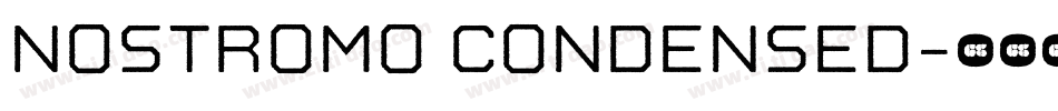 Nostromo Condensed字体转换